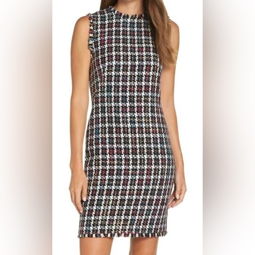 Charles Henry Tweed Sheath Dress